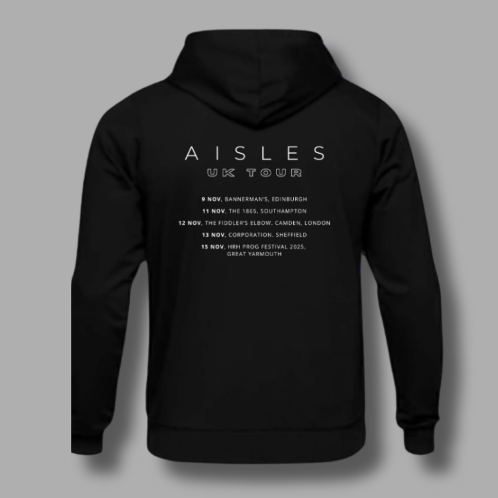 Polerón Hoodie Aisles – Gira UK 2025 (Edición Especial Post Gira) — imagen 2